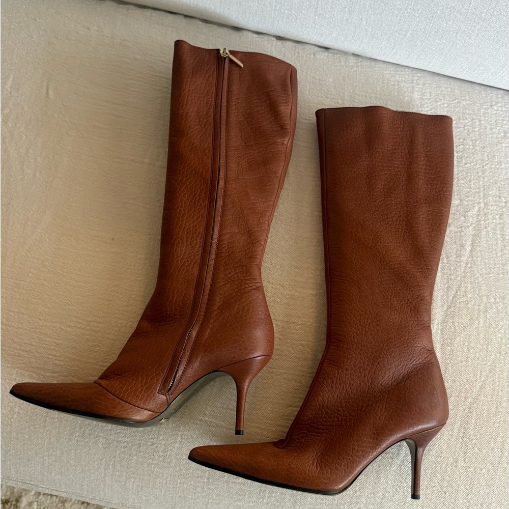 Dolce & Gabbana Leather Knee-High Boots